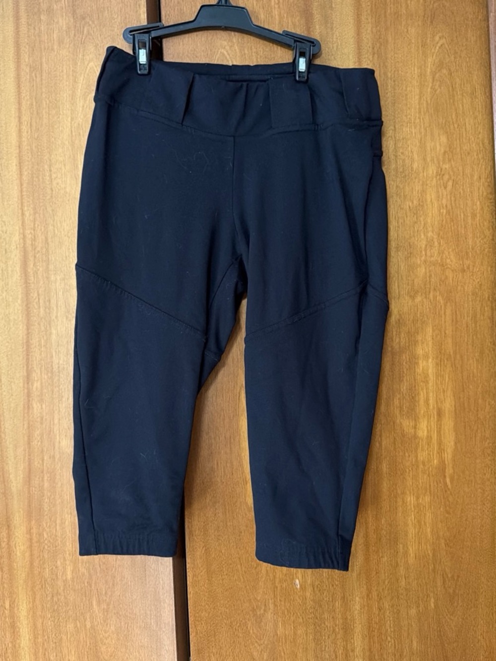 Black Calf Length softball Pants